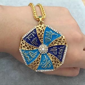 Allah and Mohammed muslim islam pendant  necklace     accept drop shipping